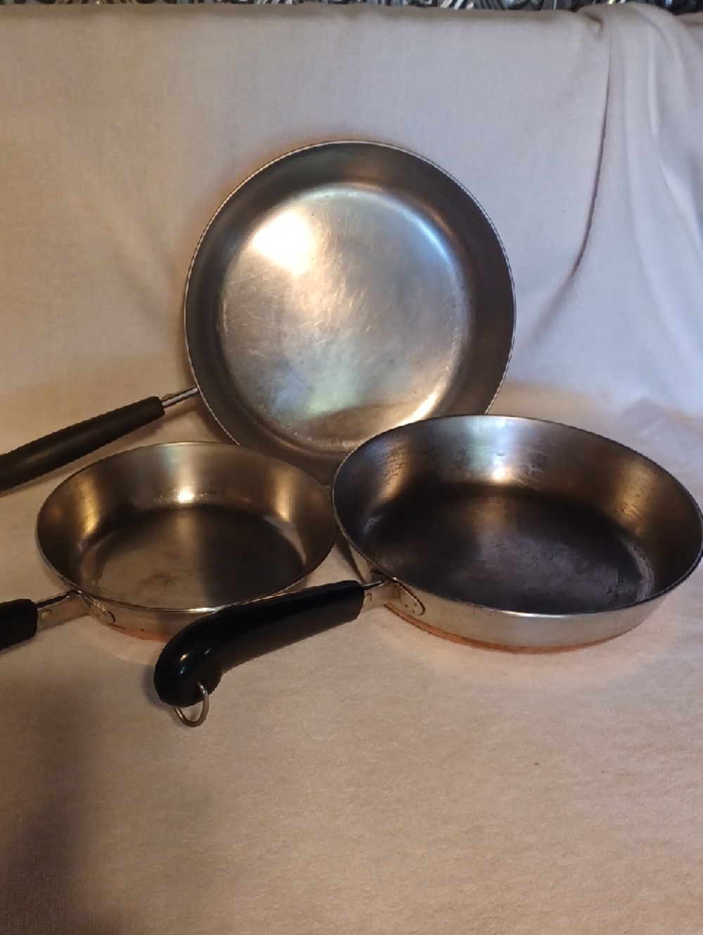 Revere Ware Copper Bottom. Stainless Steel Frying Pan Set - Classic Home Kitchen